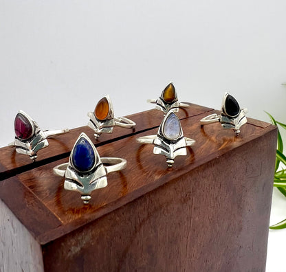 Anello Totem con Pietra Naturale
